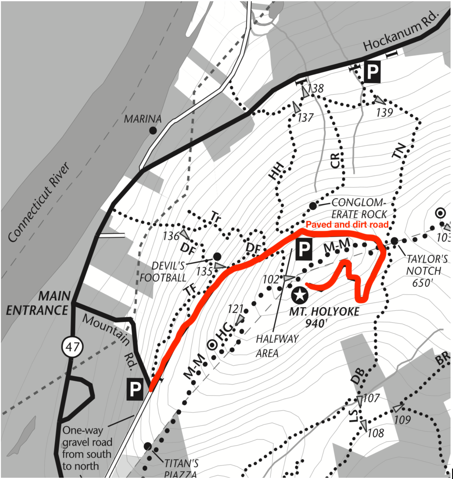 Skinner Park Trail Map